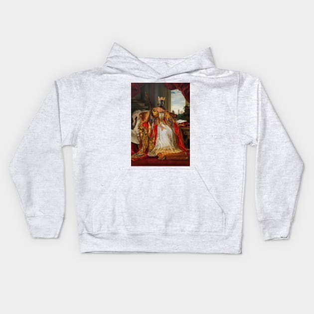 Queen of Cats: Fox Tolson Kids Hoodie by RJ Tolson's Merch Store